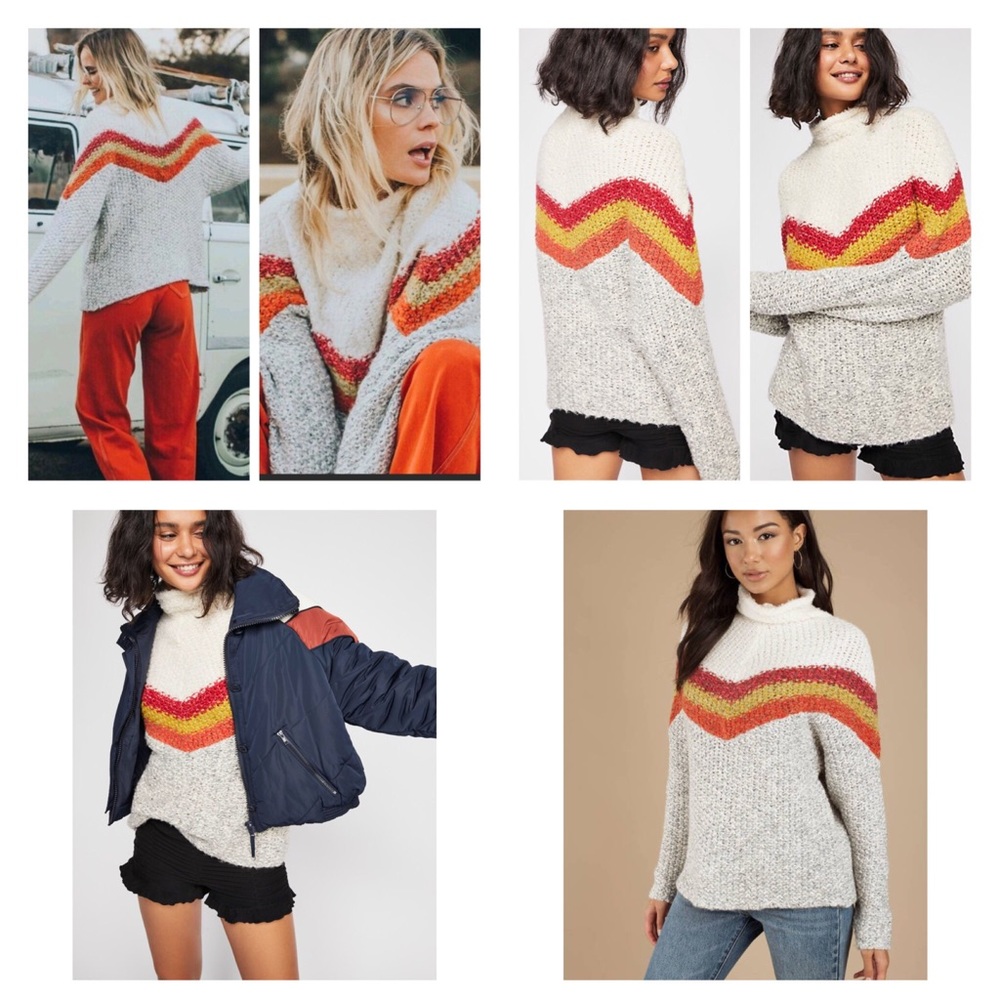Free People Turn Around Tunic Sweater.  NWT. - Picture 2 of 8